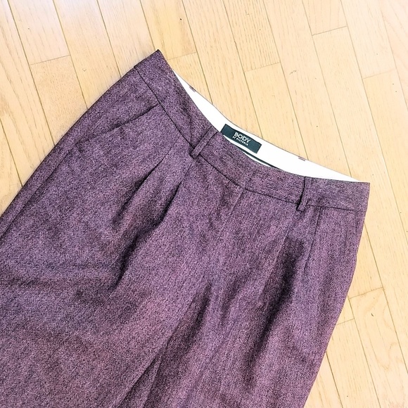 Elegant pleated burgundy wool pants - LINE NEW! - Picture 2 of 6